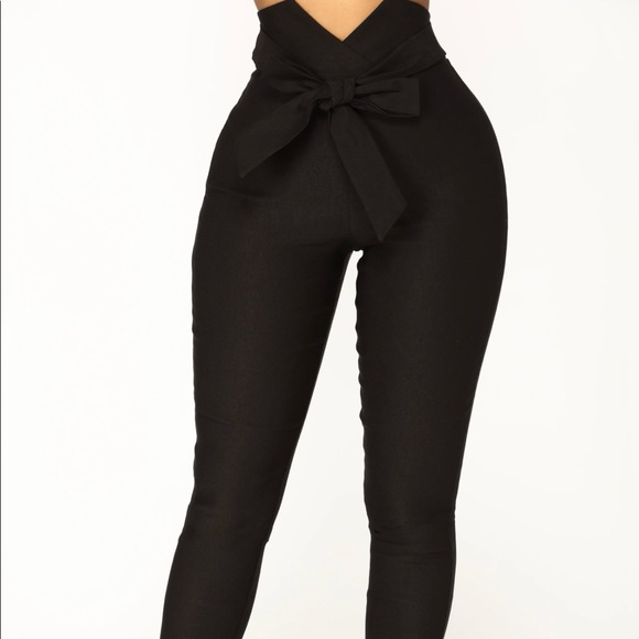 Knot your girl pants- Black - Picture 4 of 4